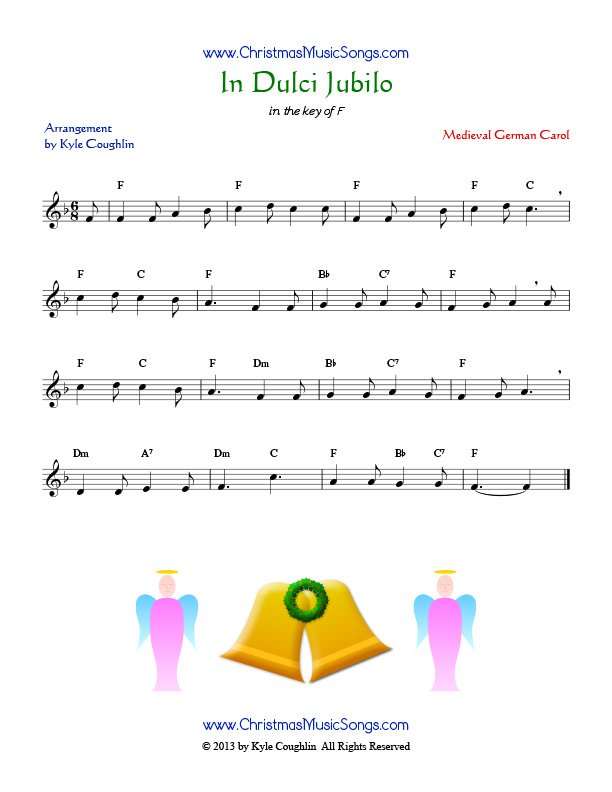 In Dulci Jubilo sheet music