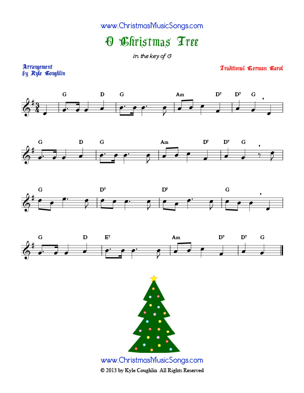O Christmas Tree free sheet music