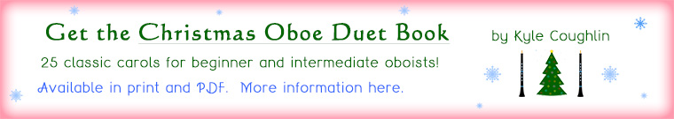 Christmas oboe duets