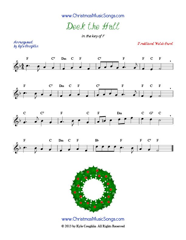 Deck the Hall sheet music