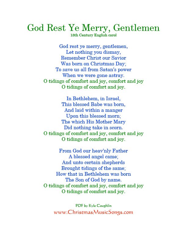 God Rest Ye Merry Gentlemen - Nothing Dismay