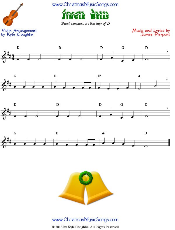 jingle bells-violin Sheet music for Violin (Solo)