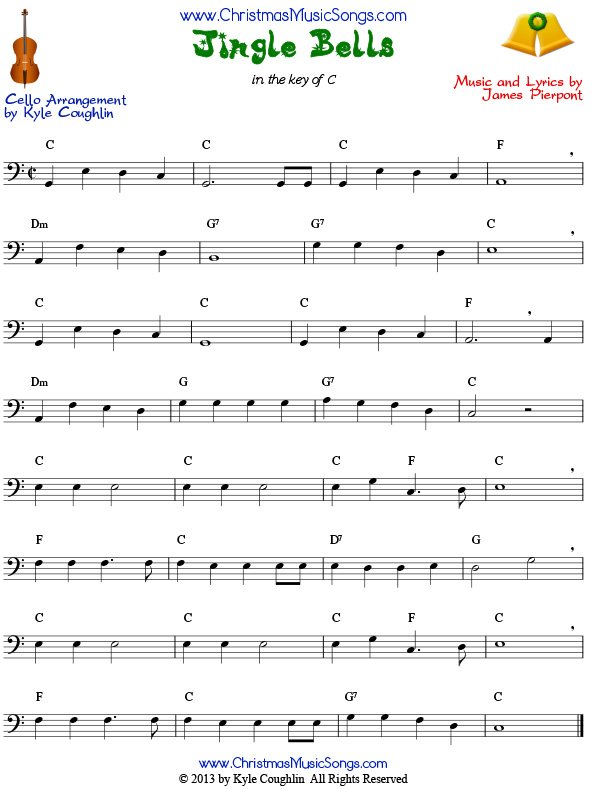 Jingle Bells in C Major - easy version Sheet music for Piano (Solo)