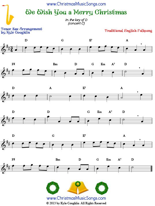 What Child Is This For Tenor Saxophone Free Sheet Music